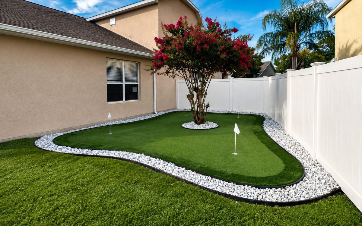 Backyard Putting Green — Rhino Grass artificial turf project (4)