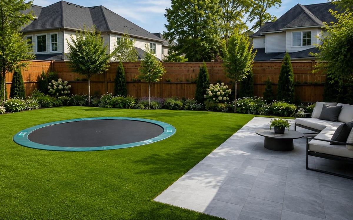 Orlando In-Ground Trampoline & Turf — Rhino Grass artificial turf project (4)