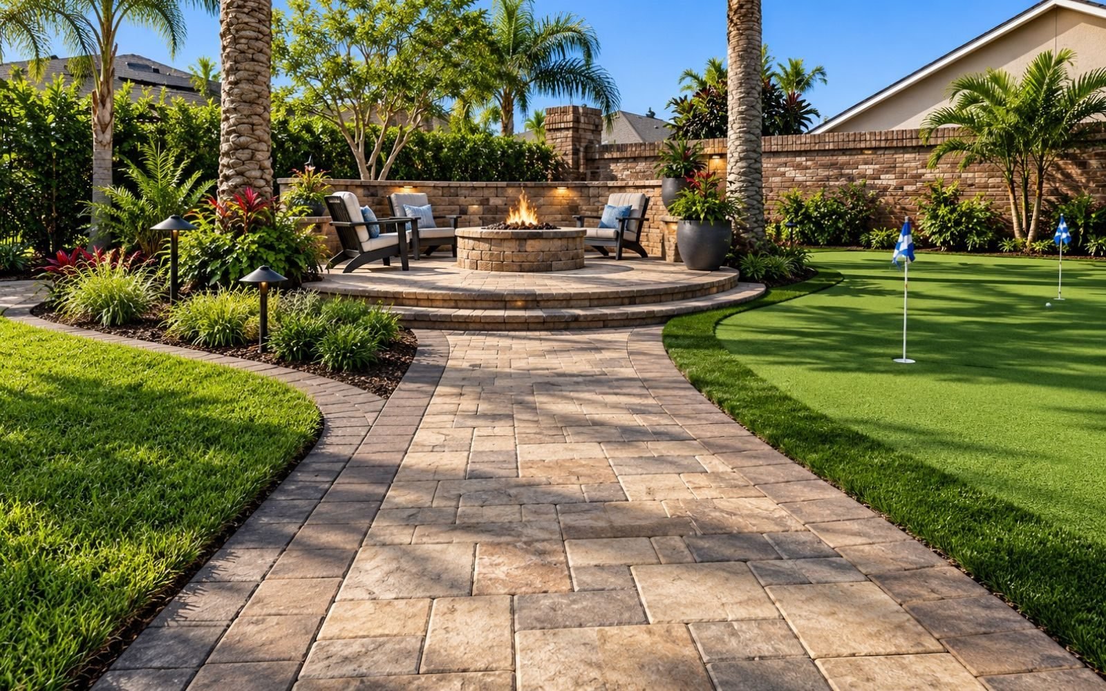 Pavers e Hardscapes — Rhino Grass em Orlando, FL