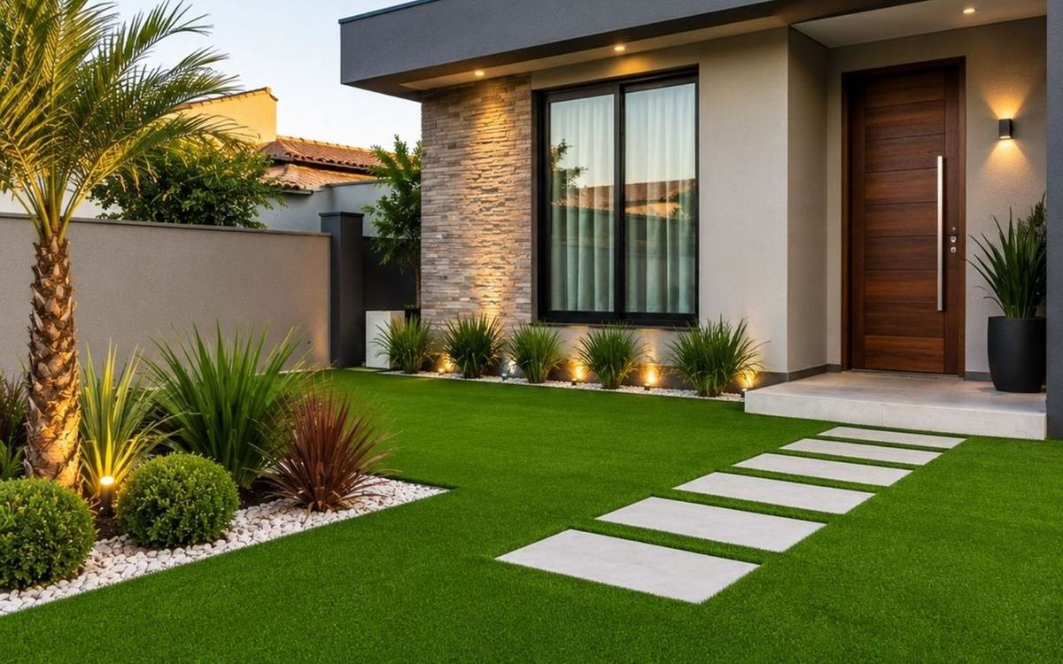 Lush, low-maintenance artificial grass landscape in Orlando, FL